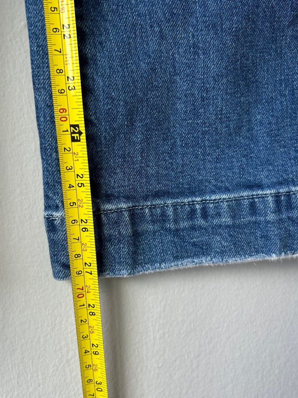PAIGE Harper Ankle Jeans Women Size 24 High Rise Wide Leg Cropped Blue Denim - Picture 10 of 10